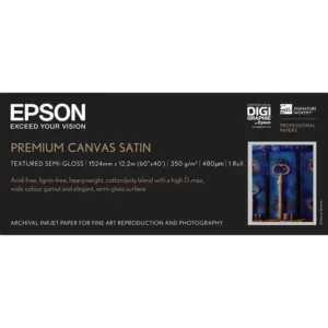 C13S045065 Epson Premium Canvas Satin 60”X12.2M