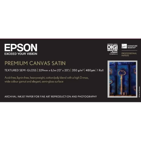 C13S041845 Epson Premium Canvas Satin 13''