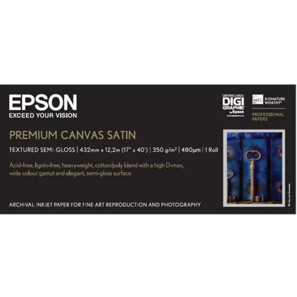 C13S041846 Epson Canvas Satin 17''