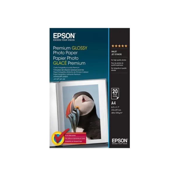 C13S041287 Epson Premium Glossy Photo Paper A4