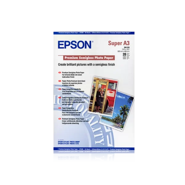 C13S041328 Epson Premium Semigloss Photo Paper DIN A3+