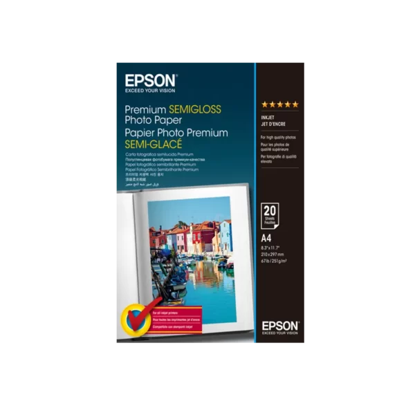 C13S041332 Epson Premium Semigloss Photo Paper DIN A4
