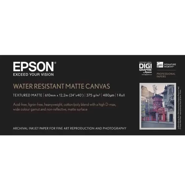 C13S042014 Epson WaterResistant Matte Canvas Roll