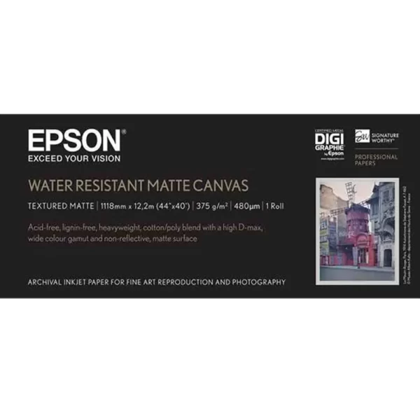 C13S042016 Epson WaterResistant Matte Canvas Roll