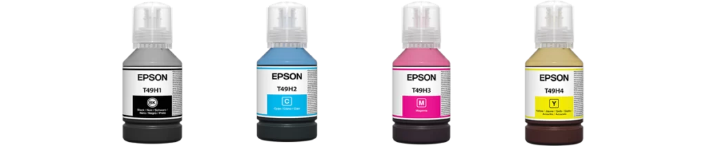 Inks used in Epson SC F100 & F500 Printer