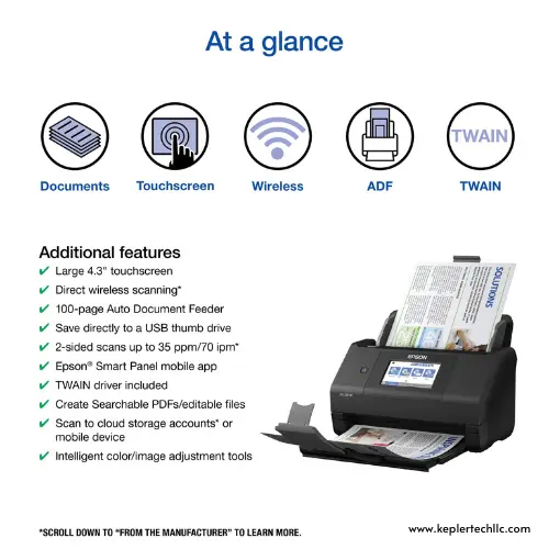 Wireless Desktop Document Scanner